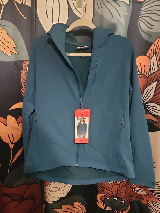 Kirkland Signature Jackets & Blazers - Kirkland Signature Women's Teal Hooded Utility Jacket